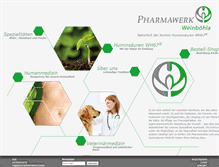 Tablet Screenshot of pharmawerk-weinboehla.de